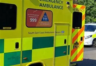 Two taken to hospital after shed blaze