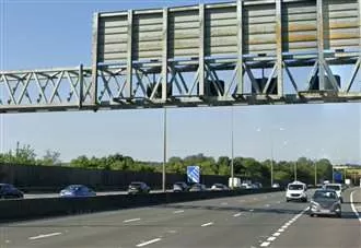 Delays after crash on M25
