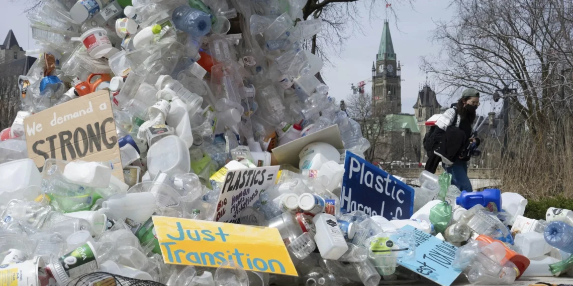 The world produces 57 million tons of plastic pollution annually