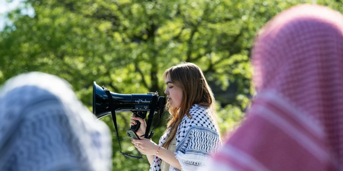 Pro-Palestine Students Face Expulsion for Using a Bullhorn
