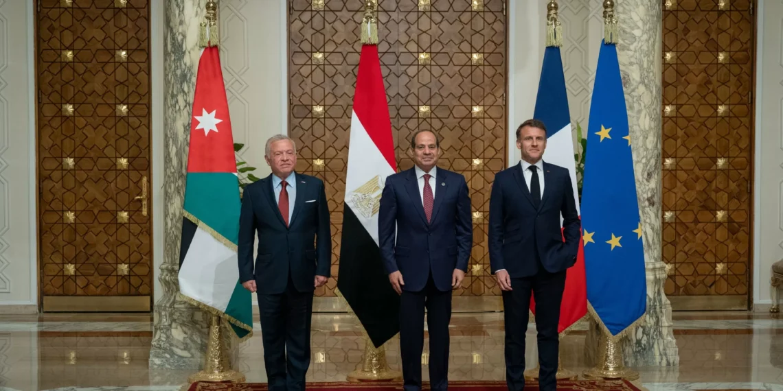Egyptian, Jordanian, French leaders discuss Gaza with Trump