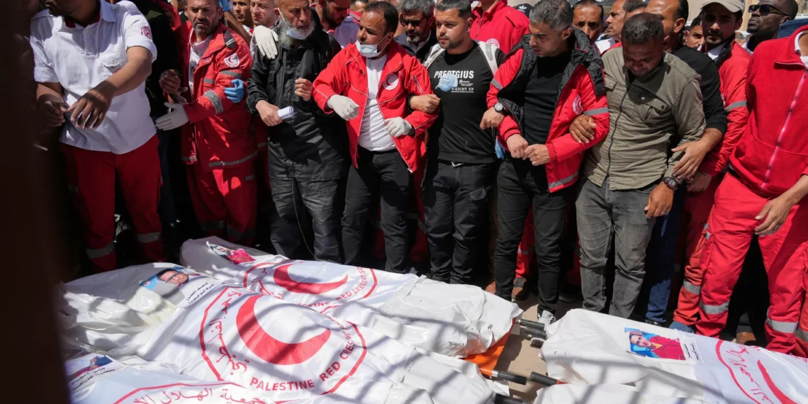 Israel fires commander over Gaza medic deaths in operational blunder