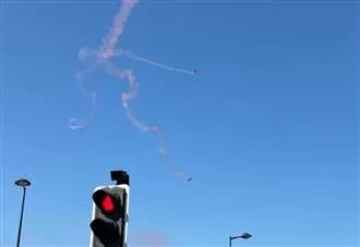 Residents in awe of ‘amazing’ parachute display to mark ‘FA cup rematch’