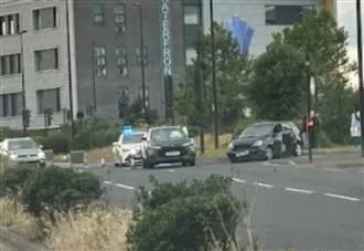 Police shut road after crash near Asda