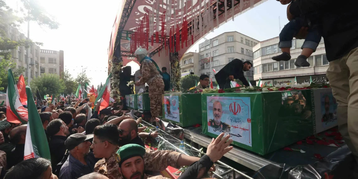 Iran holds state funeral for top military brass slain by Israel