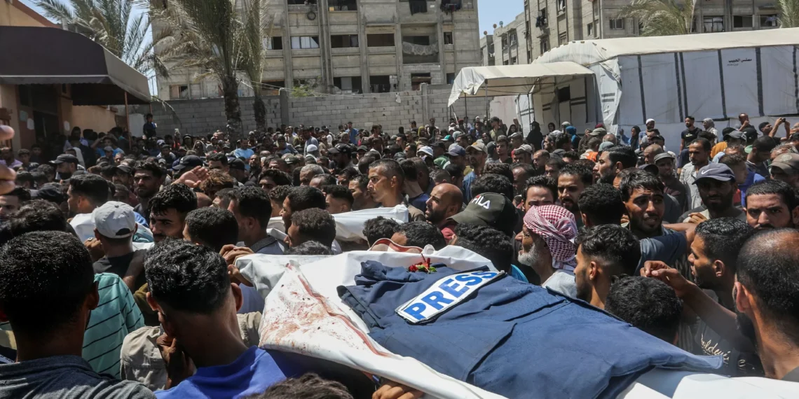 5 journalists among 20 killed in Israeli strike on Gaza hospital