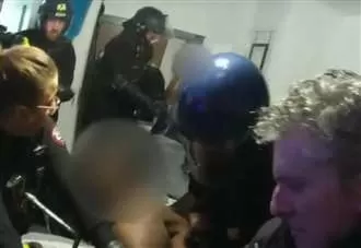 Video shows man arrested after ‘drone used to smuggle drugs into prison’