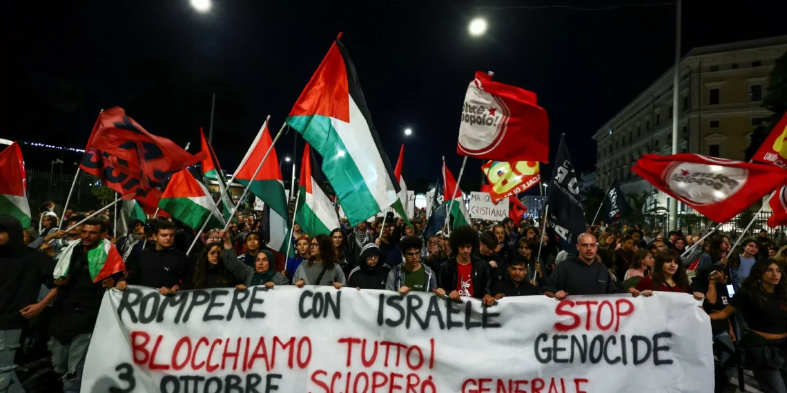 Italy strike, protests erupt over Israel’s Gaza flotilla interception