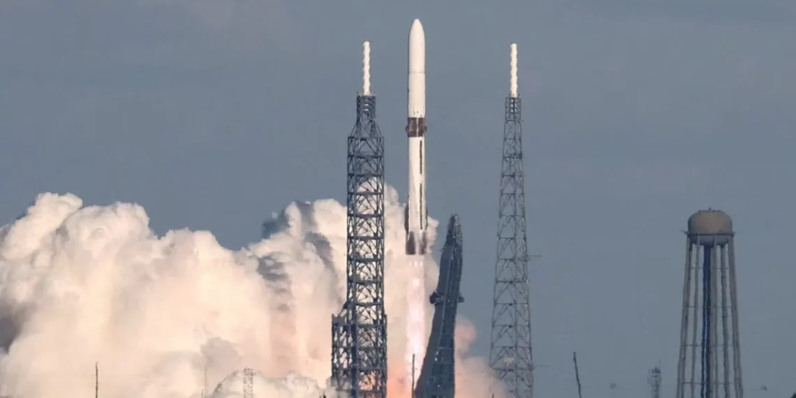 Jeff Bezos’s Blue Origin Launches Huge Glenn Rocket Carrying Twin NASA Spacecraft To Mars