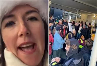 Activist marching through town to ‘remind people this is a Christian country’