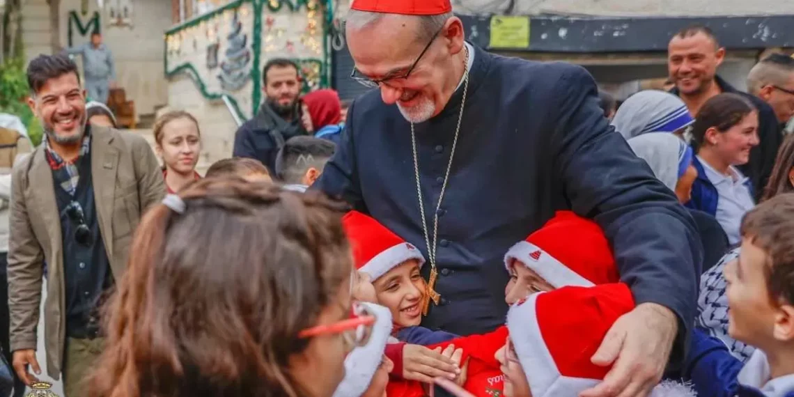 Cardinal Pizzaballa visits Holy Family Parish in Gaza days before Christmas