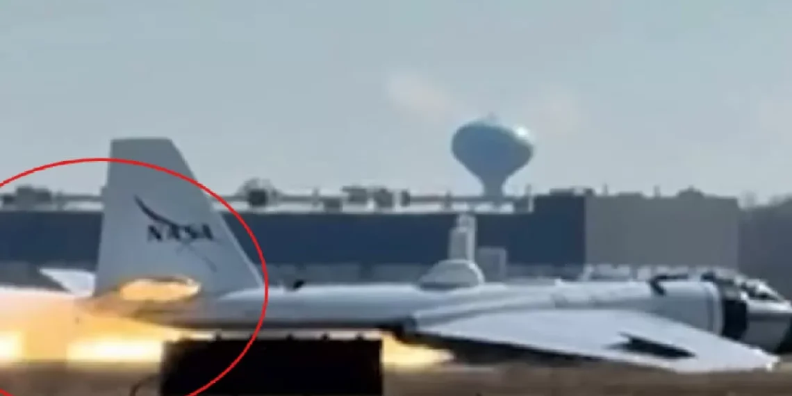 NASA Research Plane Makes Belly Landing At Houston Airport, Sparks Brief Fire | Watch