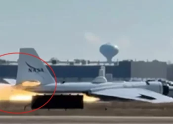 NASA Research Plane Makes Belly Landing At Houston Airport, Sparks Brief Fire | Watch
