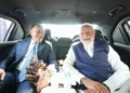 PM Modi Lands In Malaysia, Shares Car Ride With PM Anwar To Diaspora Event